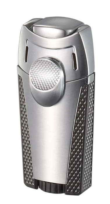 Visol Meru Dual Torch Cigar Lighter - Silver Visol Meru Dual Torch Cigar Lighter - Silver -Cigar Store visol meru dual torch cigar lighter silver 51