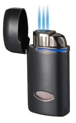 Visol Panda Triple Flame Cigar Lighter - Black -Cigar Store visol panda triple flame cigar lighter black 70