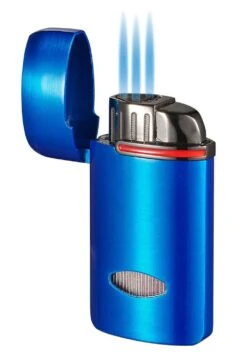 Visol Panda Triple Flame Cigar Lighter - Blue -Cigar Store visol panda triple flame cigar lighter blue 141