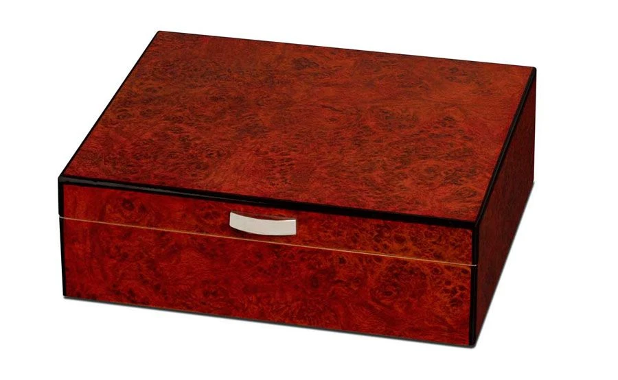 Visol Cedrik Polished Burl Finish 25 Cigar Humidor Visol Cedrik Polished Burl Finish 25 Cigar Humidor -Cigar Store visol quot cedrik quot polished burl finish 25 cigar humidor 46