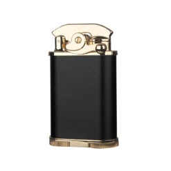 Visol Retro Triple Flame Cigar Lighter - Black & Gold -Cigar Store visol retro triple flame cigar lighter black gold 77