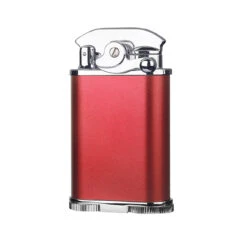 Visol Retro Triple Flame Cigar Lighter - Red & Chrome -Cigar Store visol retro triple flame cigar lighter red chrome 75