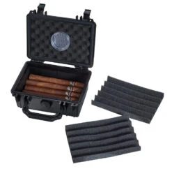 Visol Rider Hard Plastic Travel Humidor - 15 Cigars -Cigar Store visol rider hard plastic travel cigar humidor 15 cigars 89