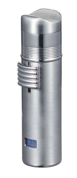 Visol Saddle Triple Torch Lighter -Silver Visol Saddle Triple Torch Lighter -Silver -Cigar Store visol saddle triple torch lighter silver 81