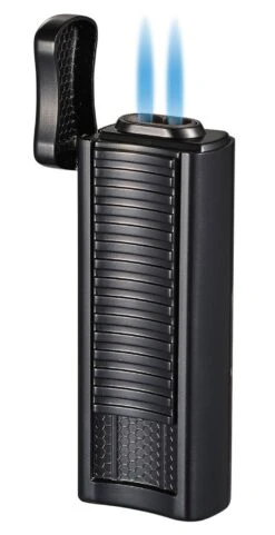 Visol Tiger Double Flame Cigar Lighter - Black 4 Visol Tiger Double Flame Cigar Lighter - Black -Cigar Store visol tiger double flame cigar lighter black 161