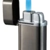Visol Triflow Triple Jet Torch Flame Table Cigar Lighter -Cigar Store visol triflow gunmetal triple torch cigar lighter 53