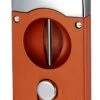 Caseti Wedge V Cigar Cutter - Burnt Orange -Cigar Store visol wedge v cigar cutter burnt orange 44