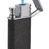 Visol Nutech Single Torch And Traditional Flame Lighter - Black Crackle -Cigar Store vlr407201 1nutec bk 13