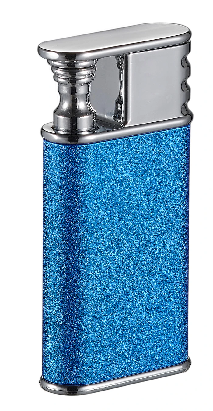 Visol Nutech Single Torch and Traditional Flame Lighter - Matte Blue Visol Nutech Single Torch And Traditional Flame Lighter - Matte Blue -Cigar Store vlr407202 2nutec bu 18