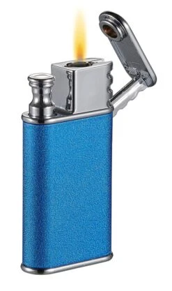 Visol Nutech Single Torch And Traditional Flame Lighter - Matte Blue 4 Visol Nutech Single Torch And Traditional Flame Lighter - Matte Blue -Cigar Store vlr407202 nutec bu 39